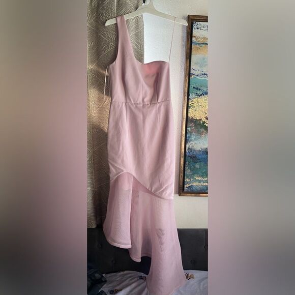 Runaway The Label Chrisalis Midi Dress Size XS Pink  One Shoulder New - Picture 5 of 16